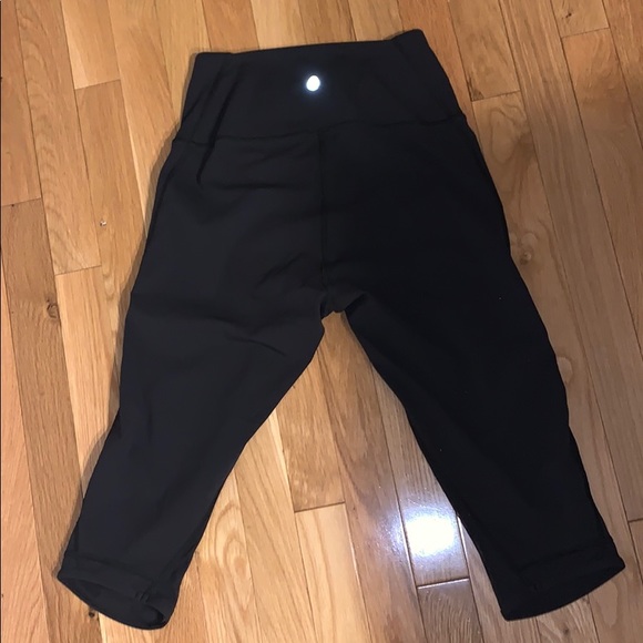 lululemon athletica Pants - crop black lululemon leggings